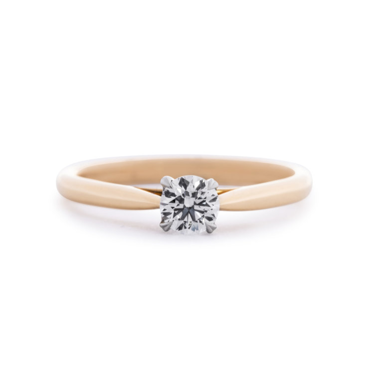 Image of Flawless Fattorinis 0.31ct Diamond Ring in yellow gold