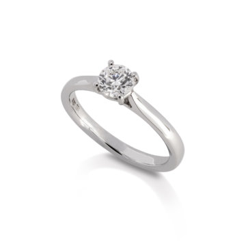 Image of a Forever Fattorinis 0.60ct Brilliant Cut Diamond Ring in platinum