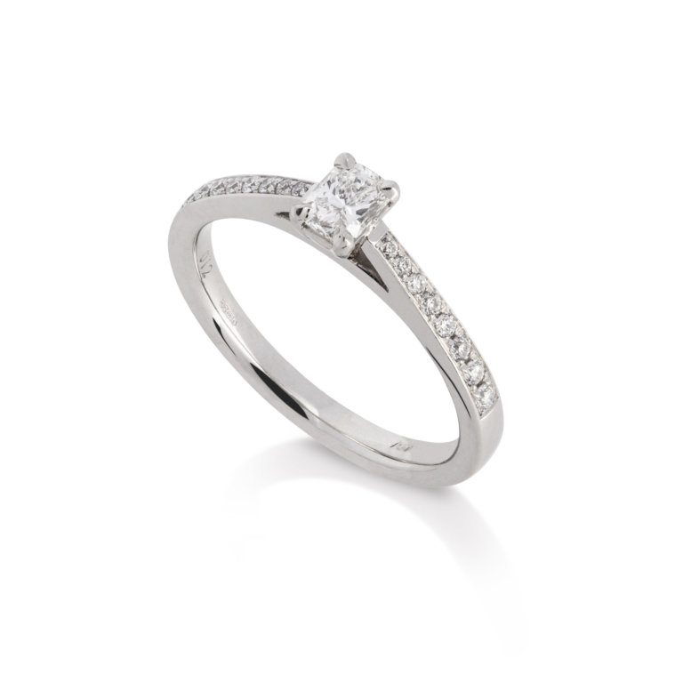 Image of a Phoenix Cut Diamond 0.25ct Ring in platinum