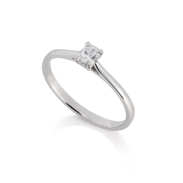 Image of a phoenix Cut Diamond 0.20ct Single Stone Ring in platinum