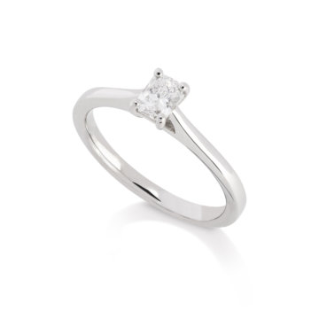 Image of a Phoenix Cut Diamond 0.34ct Single Stone Ring in platinum