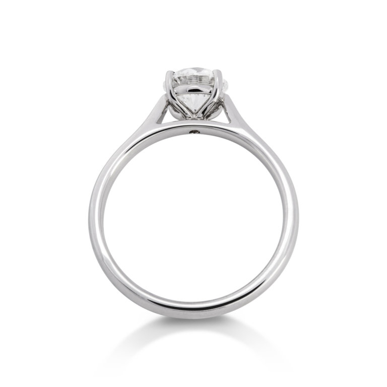 Image of a Forever Fattorinis 1.00ct Brilliant Cut Diamond Ring in platinum