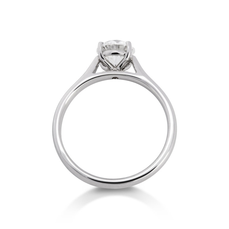 Image of a Forever Fattorinis 1.00ct Brilliant Cut Diamond Ring in platinum