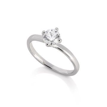 Image of a Forever Fattorinis 0.70ct Brilliant Cut Diamond Ring in platinum