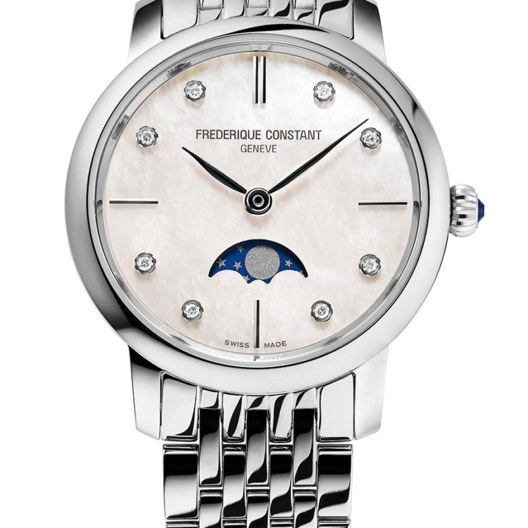 Image of a Frederique Constant Slimline Ladies Moonphase Watch