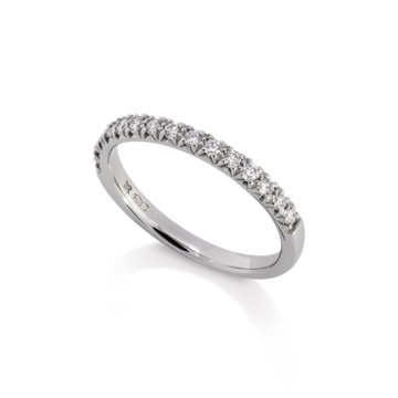Image of a Forever Fattorinis 0.27ct Diamond Wedding Band in platinum