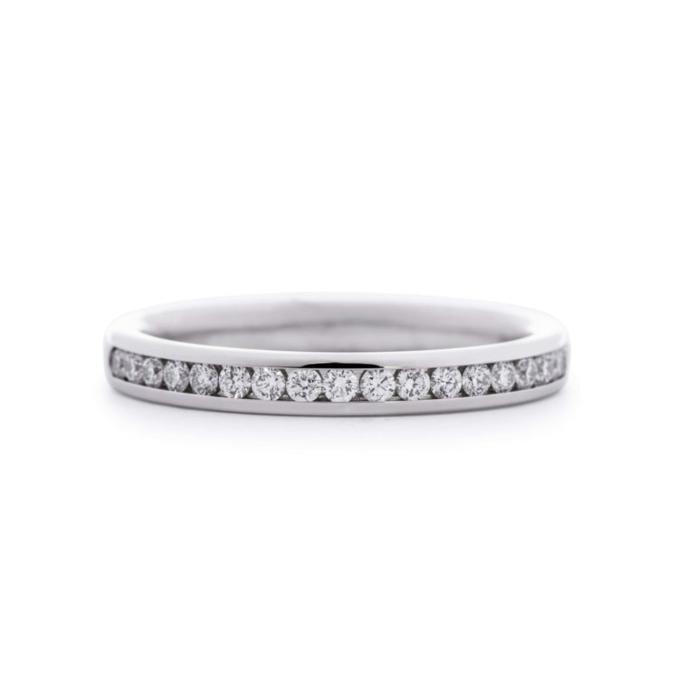 Brilliant Cut Diamond 0.30ct Channel Set Wedding Band - Image 3