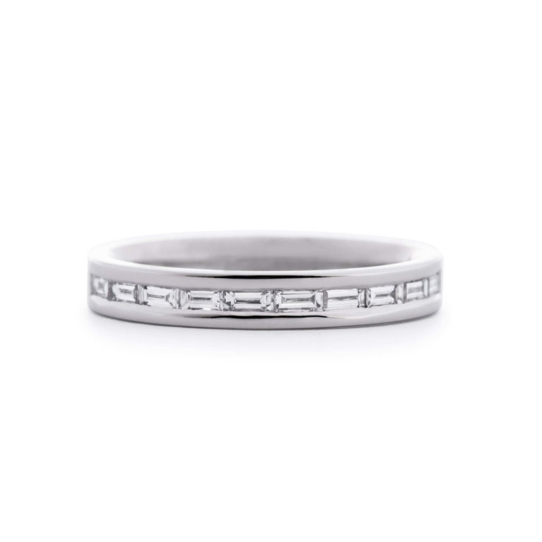Baguette Cut Diamond 0.37ct Channel Set Wedding Band - Image 3