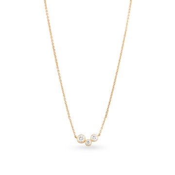 Image of a Brilliant Cut Diamond 0.41ct Scatter Necklace in yellow gold