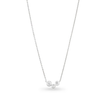 Image of a Brilliant Cut Diamond 0.39ct Scatter Necklace in white gold