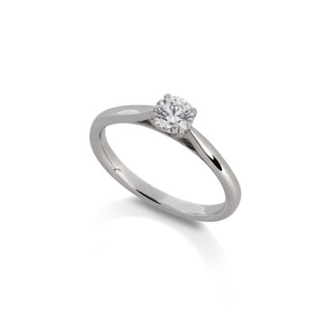 Image of a Flawless Fattorinis 0.40ct Diamond Ring in platinum
