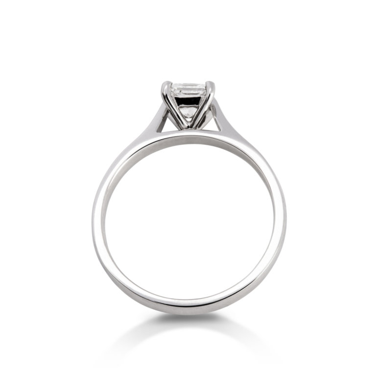 Image of a Forever Fattorinis 0.50ct Princess Cut Diamond Ring in platinum