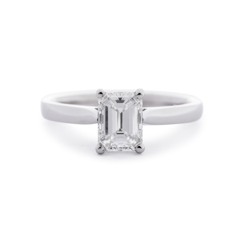 Forever Fattorinis 1.01ct Emerald Cut Diamond Ring - Image 2