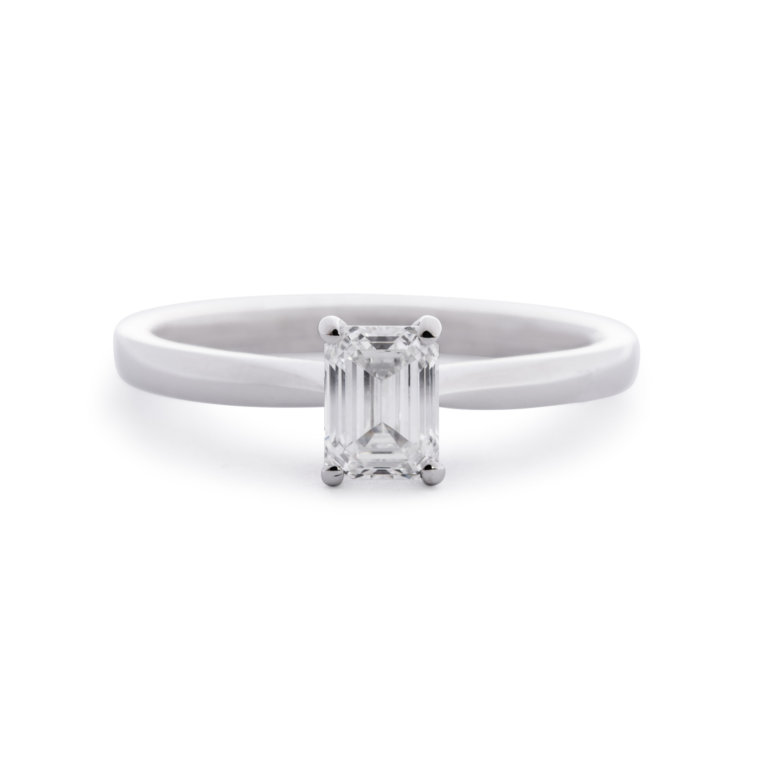 Forever Fattorinis 0.60ct Emerald Cut Diamond Ring