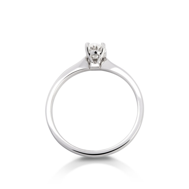 Image of a Forever Fattorinis 0.40ct Oval Cut Diamond Ring in platinum