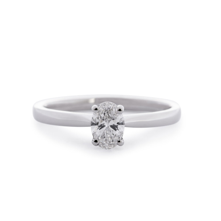 Image of Forever Fattorinis 0.40ct Oval Cut Diamond Ring