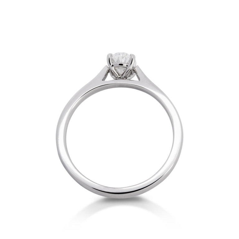 Image of a Forever Fattorinis 0.61ct Oval Cut Diamond Ring in platinum