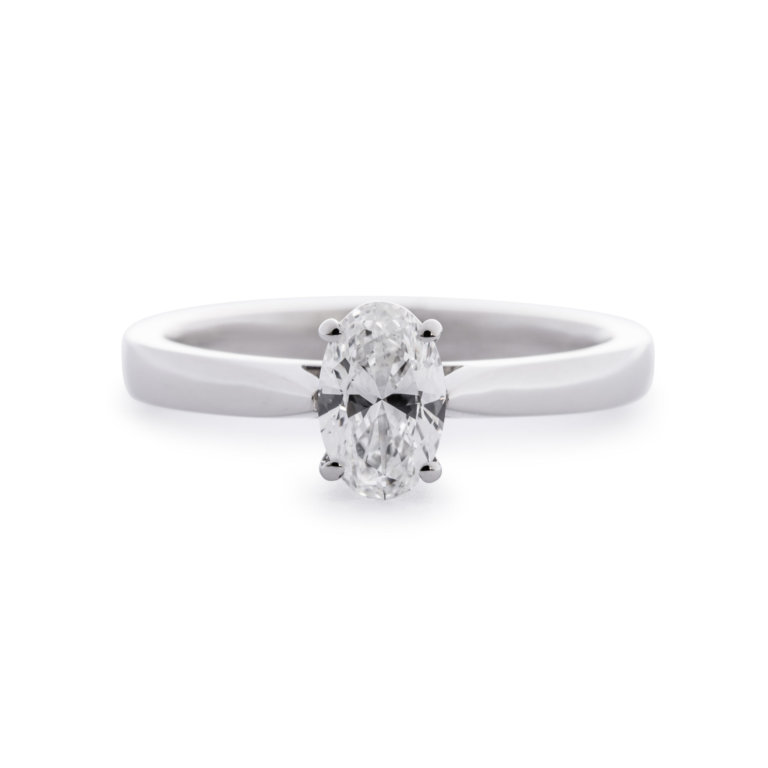 Image of Forever Fattorinis 0.61ct Oval Cut Diamond Ring