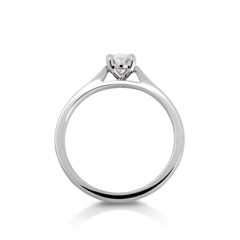 Image of a Forever Fattorinis 0.54ct Pear Cut Diamond Ring in platinum