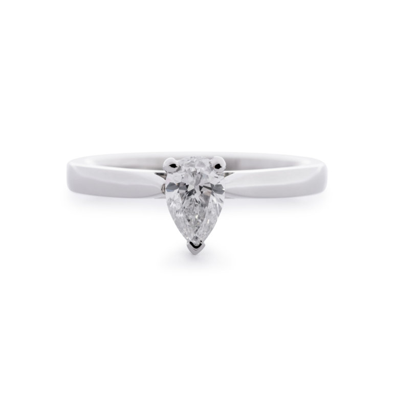 Forever Fattorinis 0.54ct Pear Cut Diamond Ring