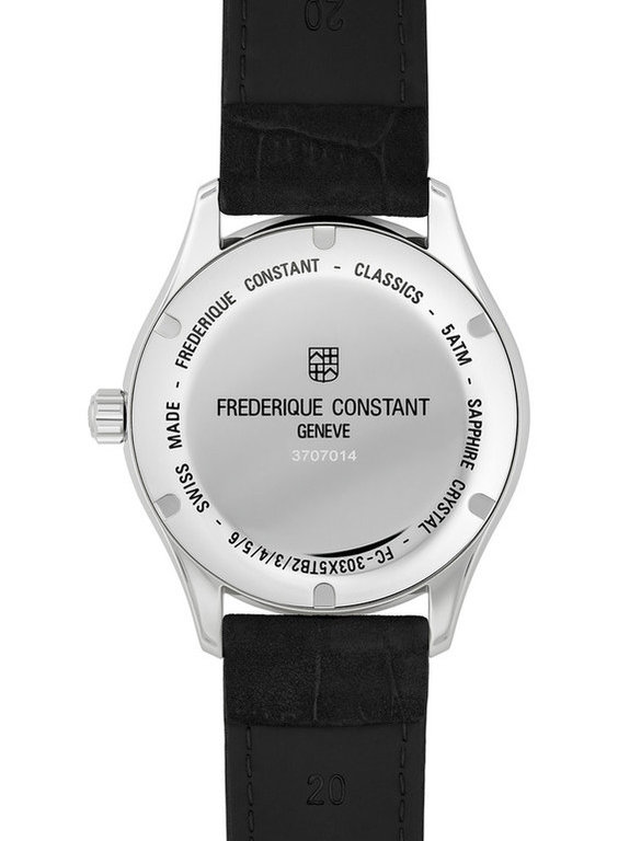 Image of the back of a Frederique Constant watch
