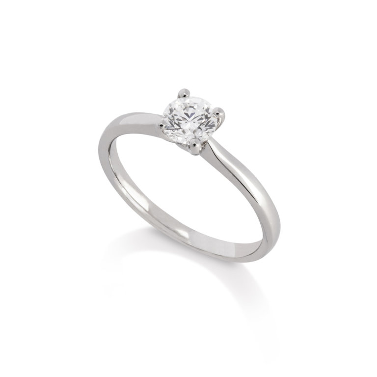 Image of a Forever Fattorinis 0.50ct Brilliant Cut Diamond Ring in platinum