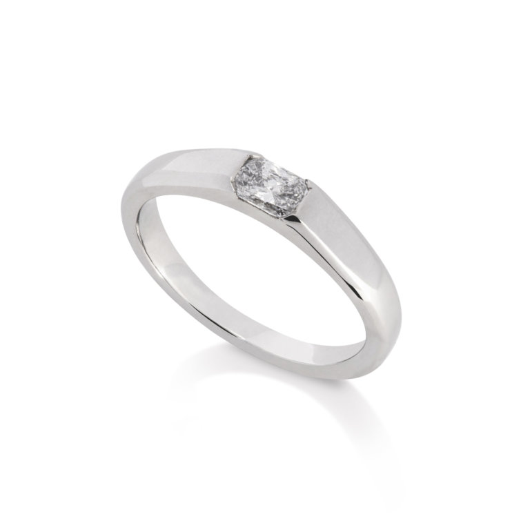 Image of a Phoenix Cut Diamond 0.26ct Single Stone Ring in platinum