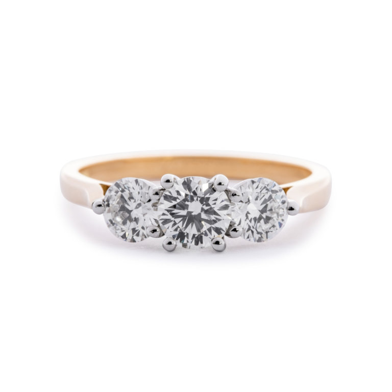 Brilliant Cut 1.51ct Diamond Three Stone Ring - Image 3