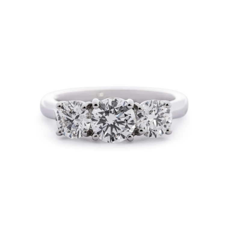 Brilliant Cut 2.00ct Diamond Three Stone Ring