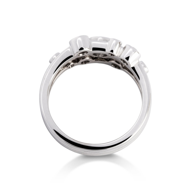 Image of a Brilliant Cut Diamond 0.65ct Scatter Ring in platinum