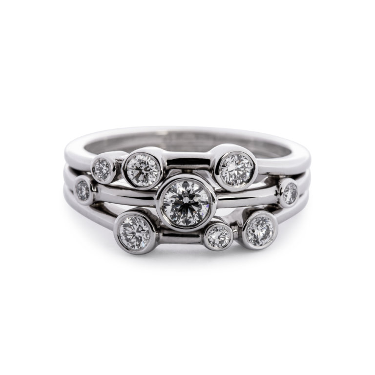 Brilliant Cut Diamond 0.62ct Scatter Ring - Image 3