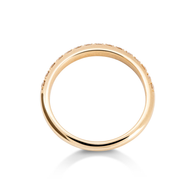 Image of a True Half 0.30ct Diamond Wedding Band in yellow gold