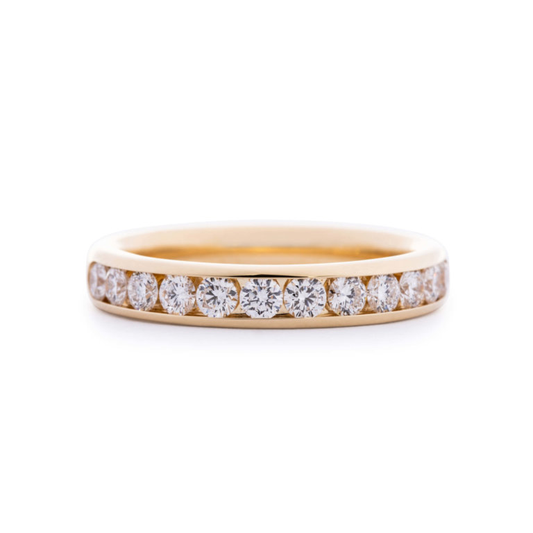 Brilliant Cut Diamond 0.70ct Channel Set Wedding Band - Image 3