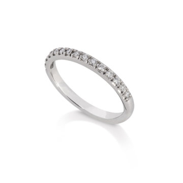 Image of a True Half 0.19ct Diamond Wedding Band in platinum