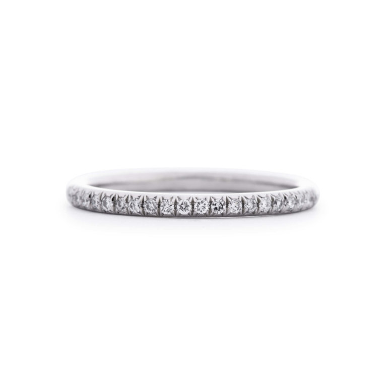 True Half 0.12ct Diamond Wedding Band - Image 3