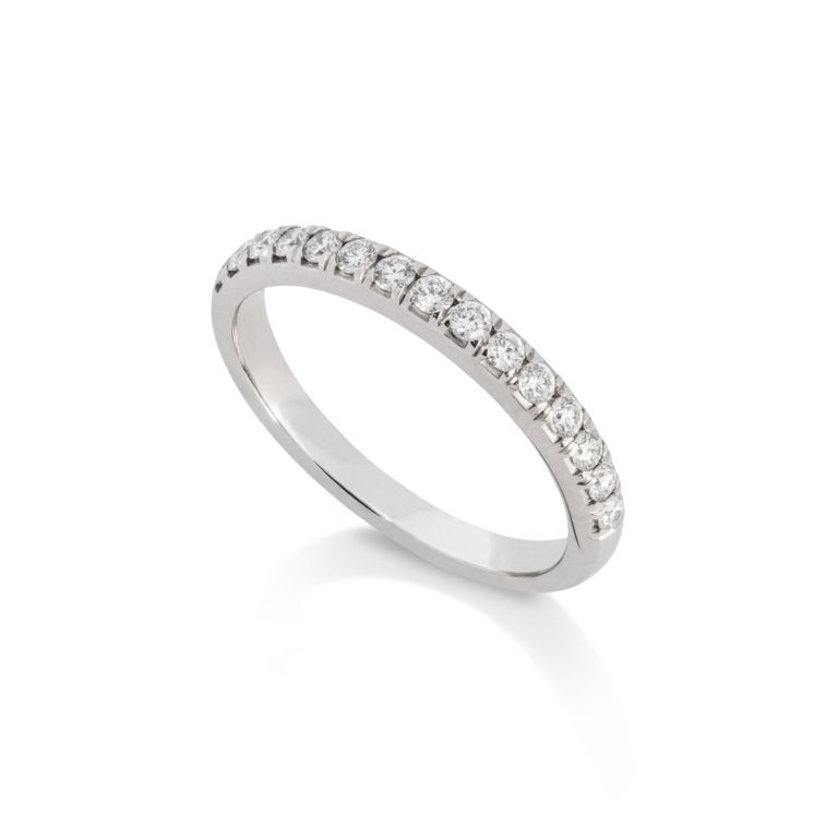 Image of a True Half 0.30ct Diamond Wedding Band in platinum