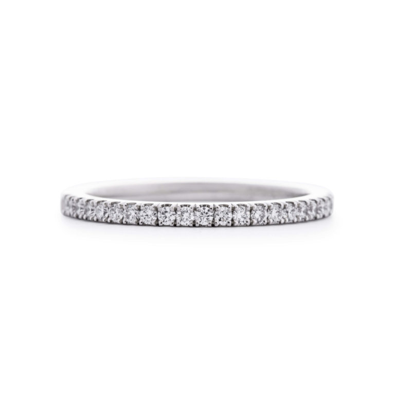 Brilliant Cut Diamond 0.23ct Claw Set Wedding Band - Image 3