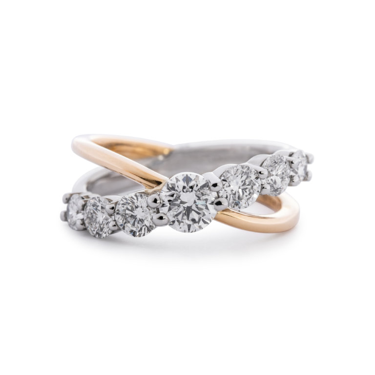 Brilliant Cut Diamond 1.50ct Crossover Ring - Image 3