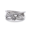 Brilliant Cut Diamond 0.29ct Crossover Weave Ring - Image 3