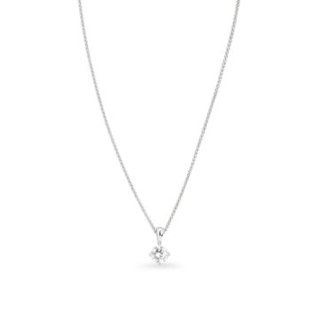 Image of a Brilliant Cut Diamond 0.50ct Single Stone Pendant in white gold