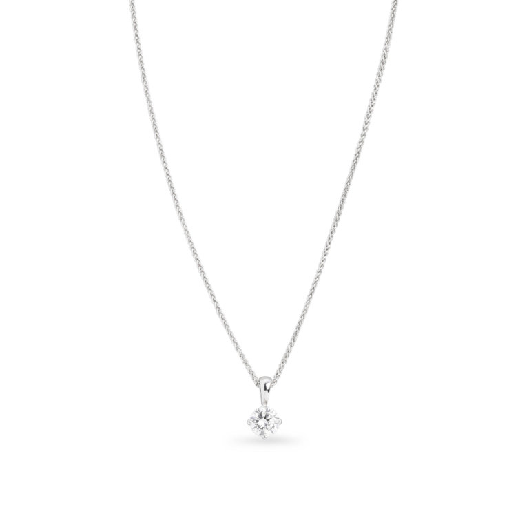 Image of a Brilliant Cut Diamond 0.50ct Single Stone Pendant in white gold