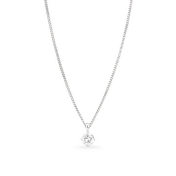 Image of a Brilliant Cut Diamond 1.00ct Single Stone Pendant in white gold