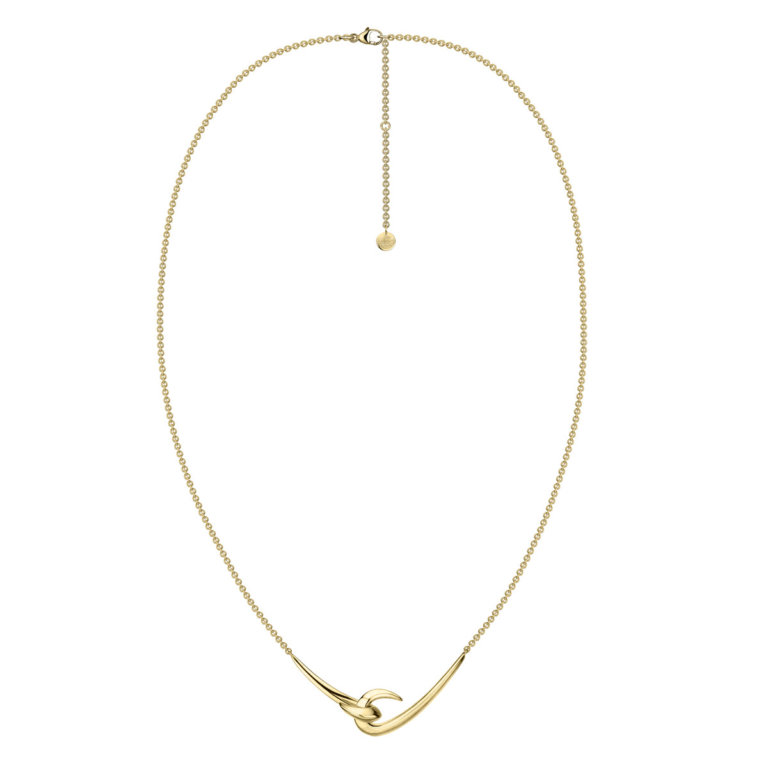 Image of a Shaun Leane Yellow Gold Vermeil Hook Necklace