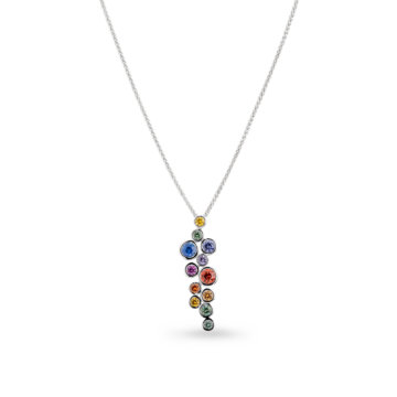 Image of a rainbow scatter pendant
