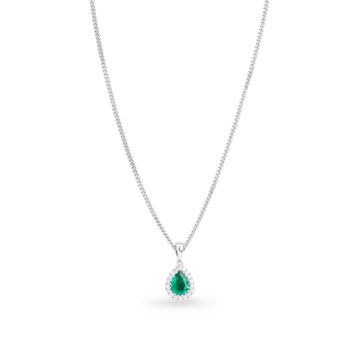 Image of a pear cut pendant