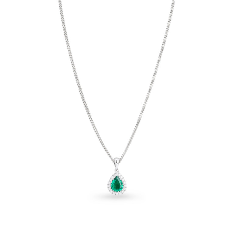 Image of a pear cut pendant