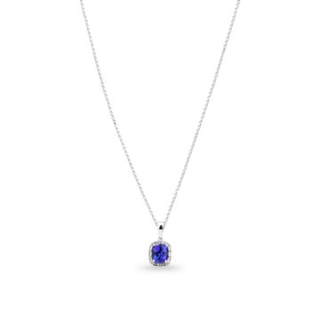 Image of a pendant with blue stone