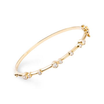 Diamond Set Scatter Bangle