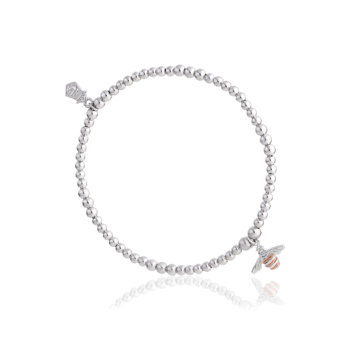 Clogau Silver Honey Bee Affinity Bead Bracelet