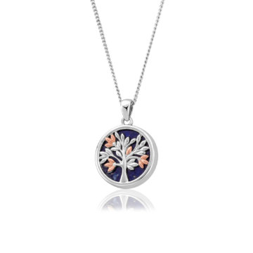 Clogau Silver Tree of Life Lapis Lazuli Pendant